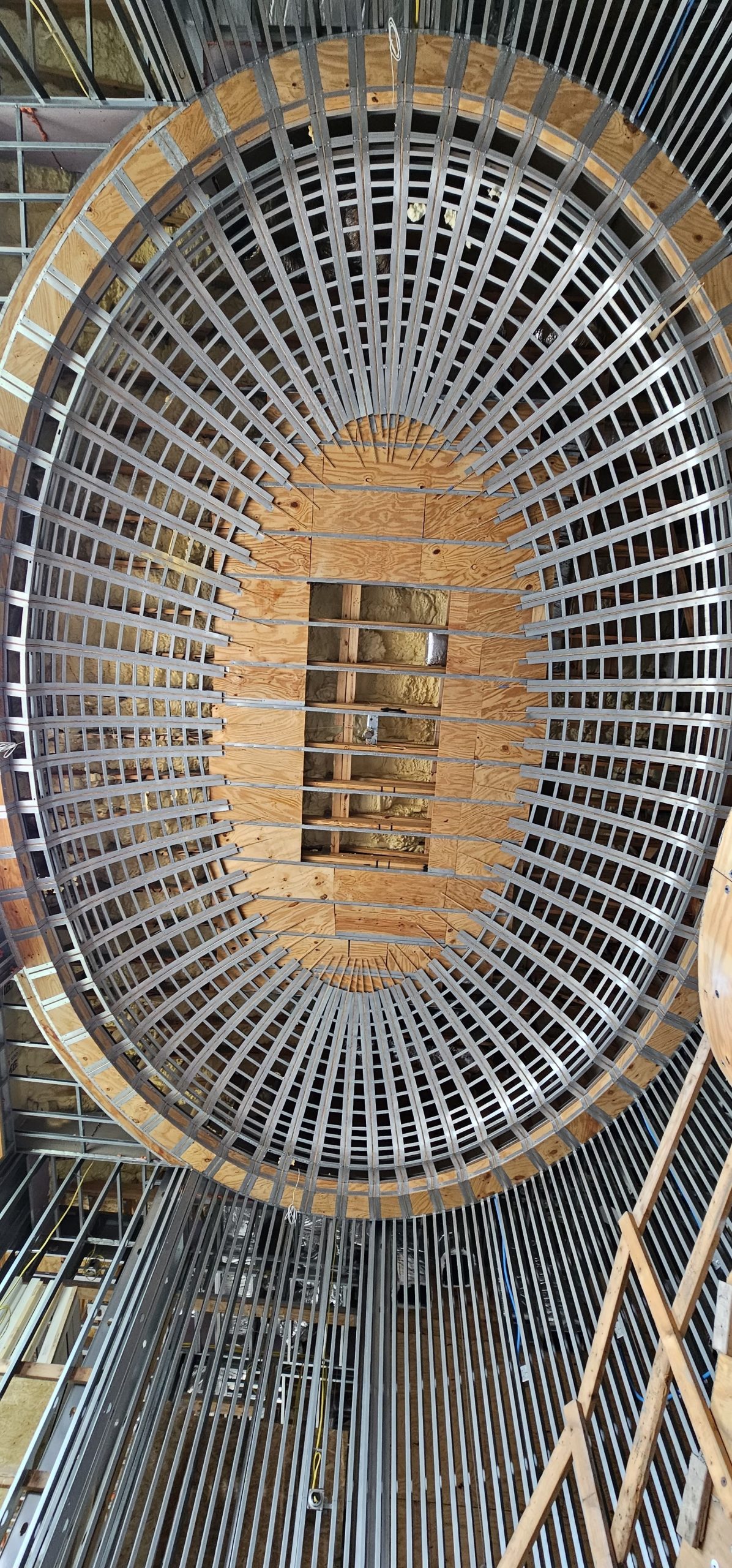 Curved framing and dome construction by King General Construction